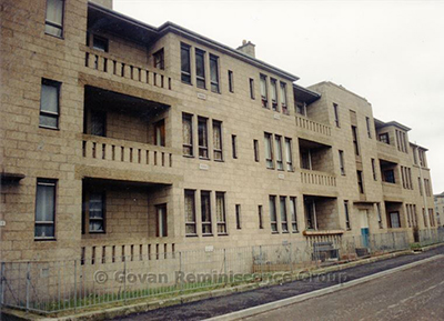 Image of inter-war tenements on Broomloan Road in Govan